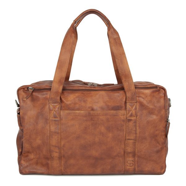 Leren Weekendtas - Brian - Brandy Cognac