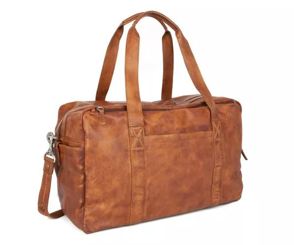 Leren Weekendtas - Brian - Brandy Cognac - Afbeelding 3