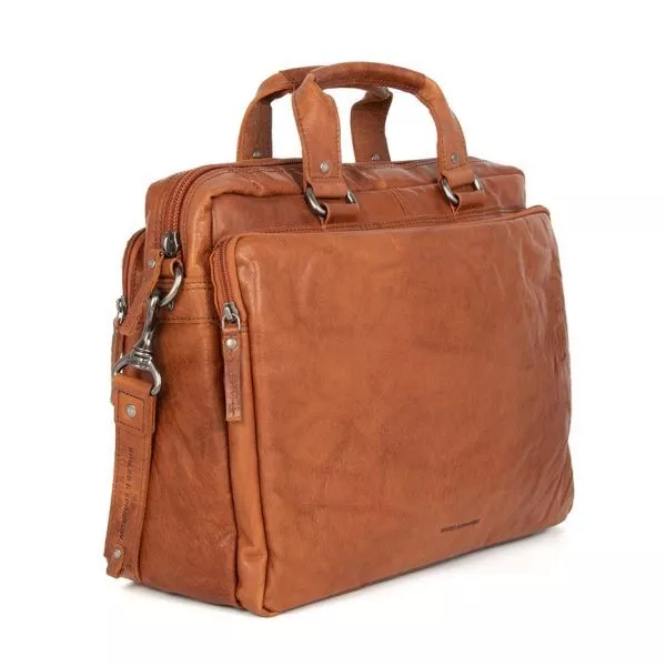 SpikesandSparrow - Leren Tas - Heren - Laptoptas - Laptop bag - Mississippi - 23824N47
