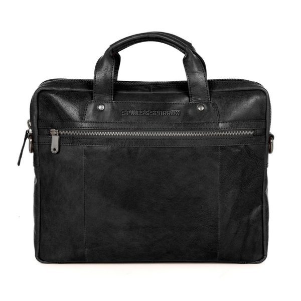 SpikesandSparrow - Leren Tas - Heren - Laptoptas - Laptop bag - Shiloh - 24244N00