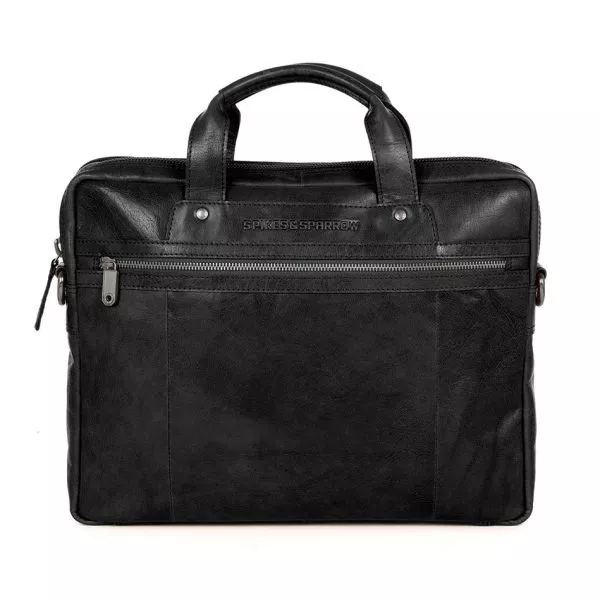 SpikesandSparrow - Leren Tas - Heren - Laptoptas - Laptop bag - Shiloh - 24244N00