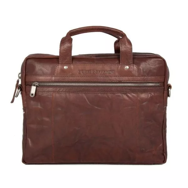 SpikesandSparrow - Leren Tas - Heren - Laptoptas - Laptop bag - Shiloh - 24244N01