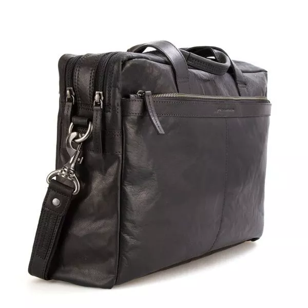 Leren Laptoptas - Colorado - Zwart
