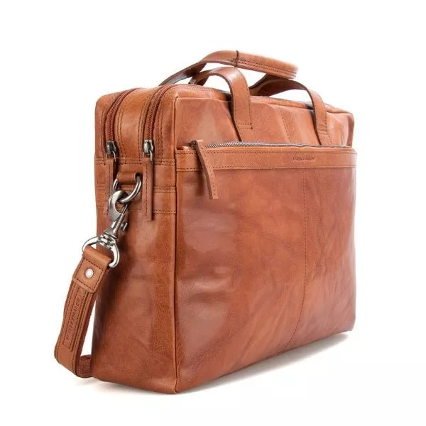 Leren Laptoptas - Colorado - Brandy Cognac