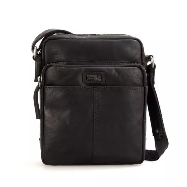 Leren Crossbodytas - Vermont - Zwart