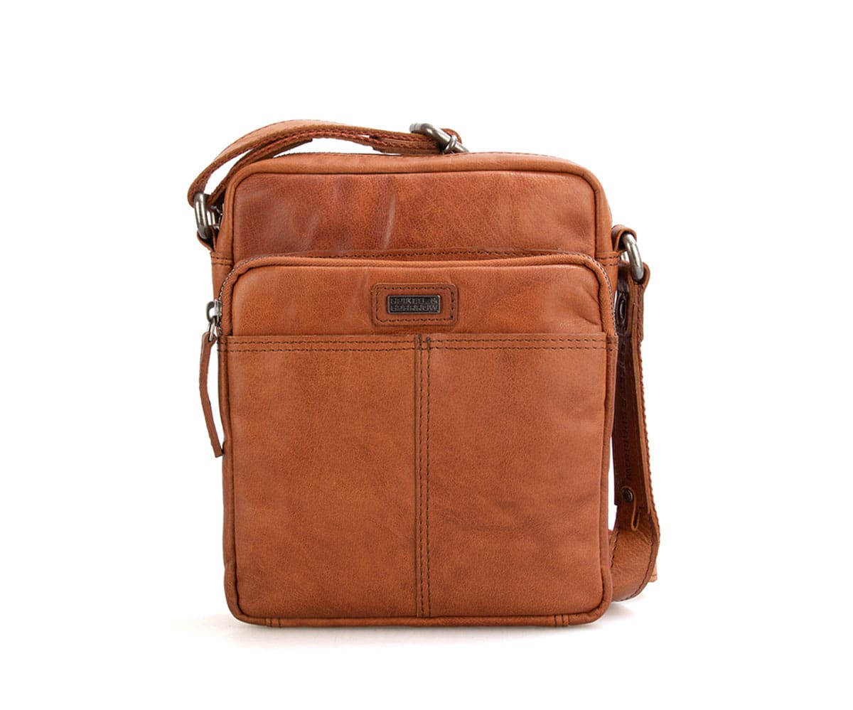 Leather Crossbody Bag - Vermont - Brandy Cognac