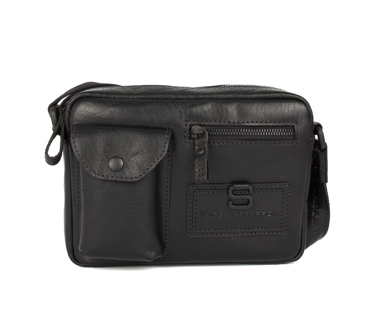 Leather Crossbody Bag - Nashville - Black