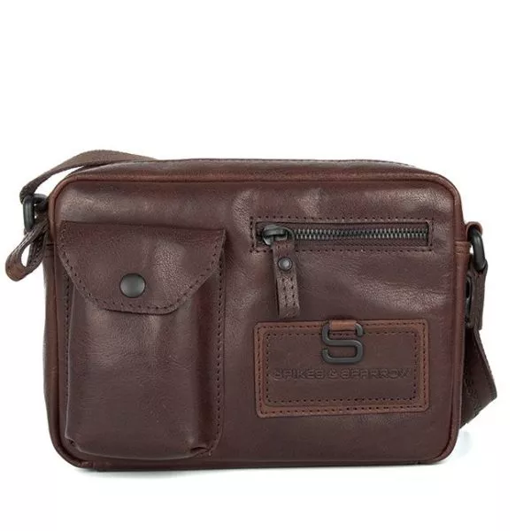 Leren Crossbodytas - Nashville - Donkerbruin