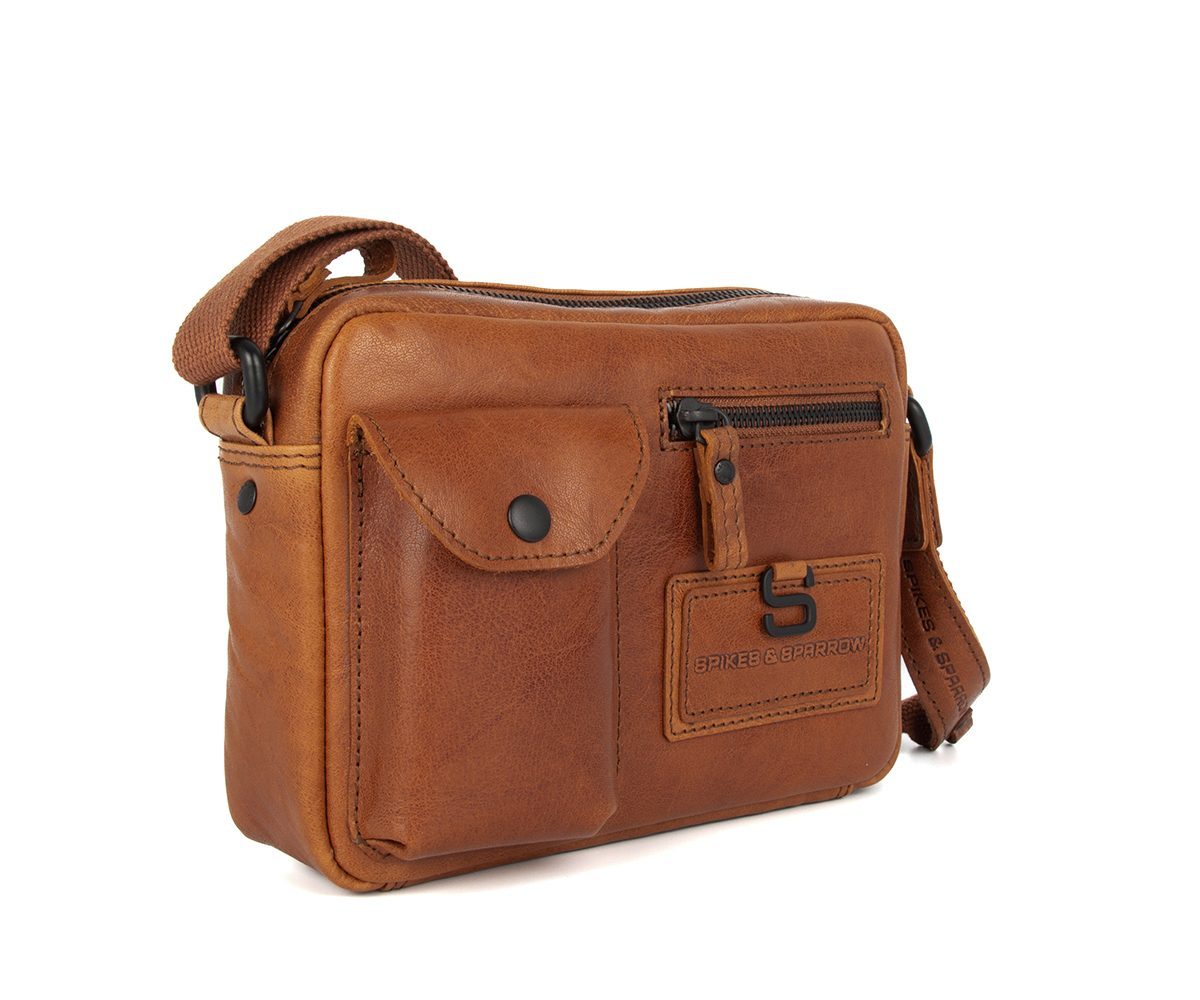 Leather Crossbody Bag - Nashville - Brandy Cognac