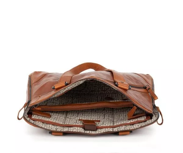 SpikesandSparrow - Leren Tas - Leather bag - Dames - Women - Laptop shoulder bag - Laptop schoudertas - Stella - 40127047