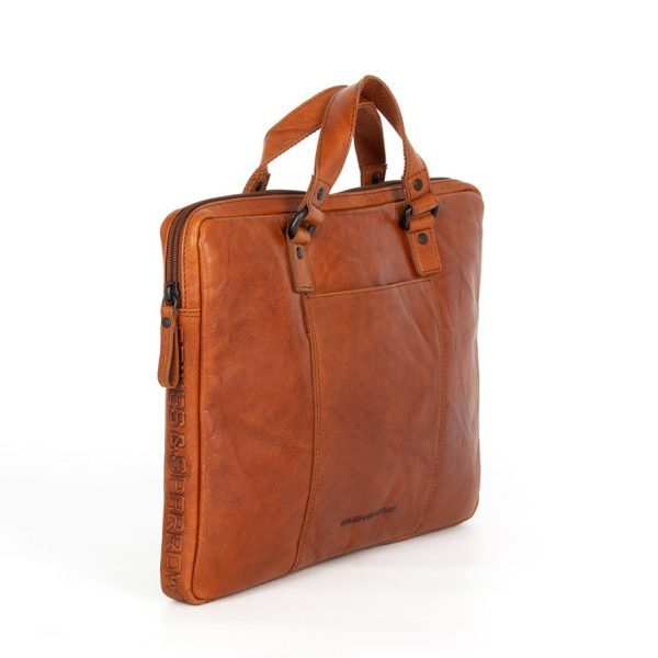 SpikesandSparrow - Leren Tas - Leather bag - Uniseks - Laptop sleeve - Handbag - Laptophoes - Austin - 40128047