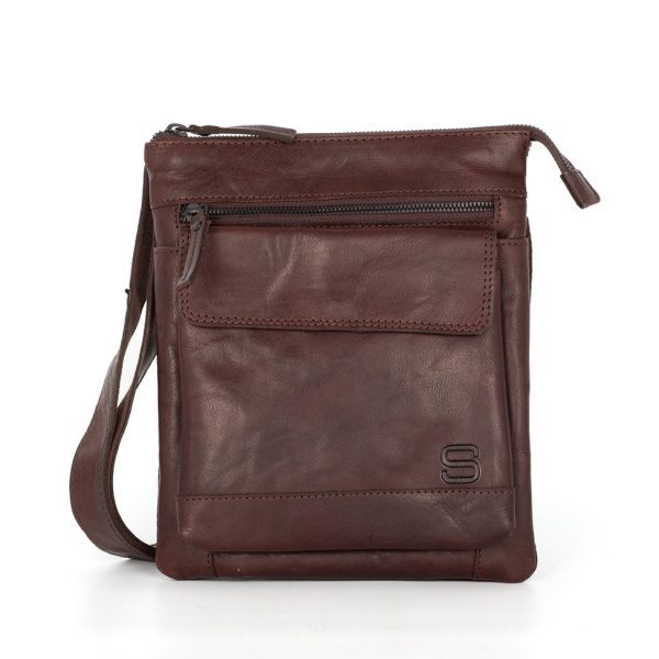 SpikesandSparrow - Leren Tas - Leather bag - Heren - Men - Cross body - James - 40141001