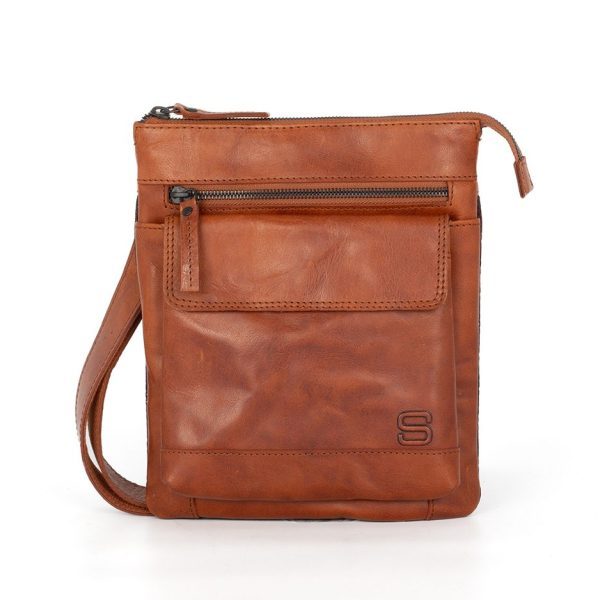 SpikesandSparrow - Leren Tas - Leather bag - Heren - Men - Cross body - James - 40141047