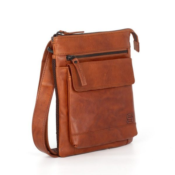 SpikesandSparrow - Leren Tas - Leather bag - Heren - Men - Cross body - James - 40141047