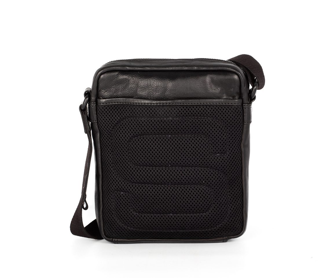 バッグ BLACK leather bag Harley-Davidson® Women's Push Lock Pebble Leather Crossbody