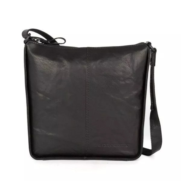 Leren Crossbodytas - Titia - Zwart