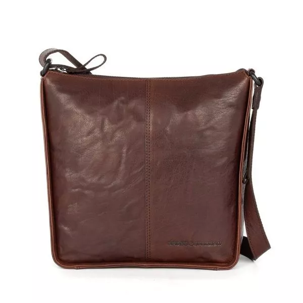 Leren Crossbodytas - Titia - Donkerbruin