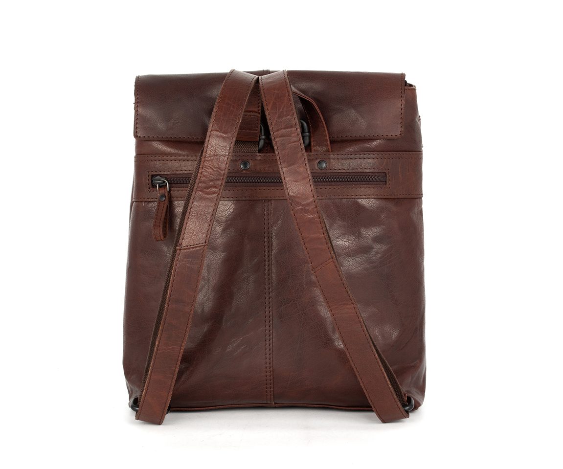Spikes & Sparrow Brown Leather Backpack Leather Backpack - Texas - Dark brown main image 4