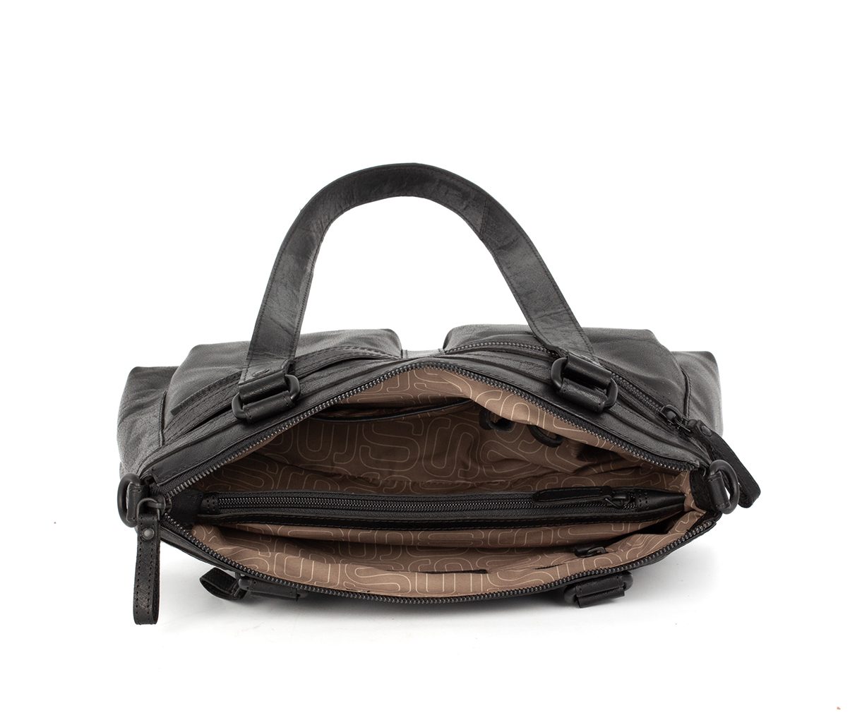 Leather Handbag - Cherish - Black | Spikes & Sparrow