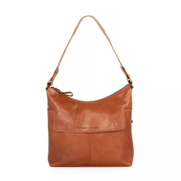SpikesandSparrow - Leren Schoudertas - Sherrill - Brandy Cognac - 501171 - Spring Summer 2025
