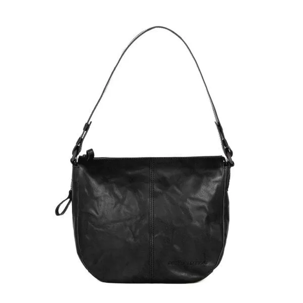 SpikesandSparrow - Leren Schoudertas - Carmen - Zwart - 501172 - Spring Summer 2025