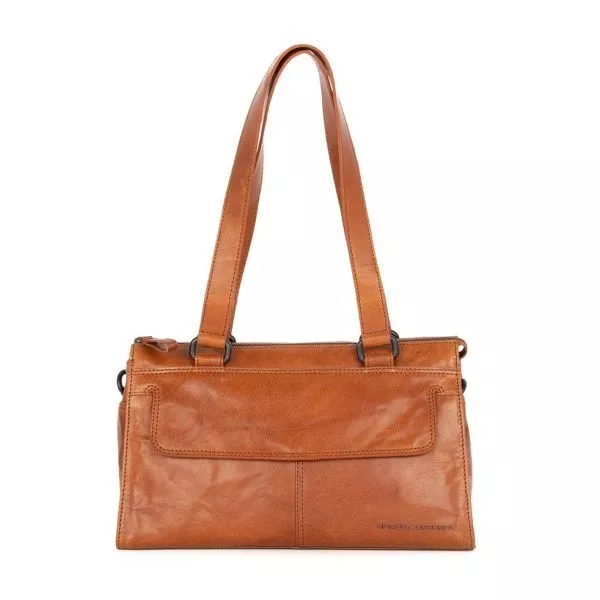SpikesandSparrow - Leren Schoudertas - Amity - Brandy Cognac - 501191 - Spring Summer 2025