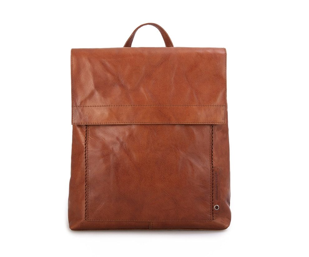 Spikes and Sparrow Texas Leather Backpack in Brandy Cognac Leren Rugzak - Texas - Brandy Cognac main image 3