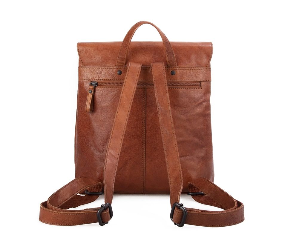 brown leather studded backpack MCM Stark M Stud Coated - Small plated studs Michael Kors Wine Leather Studded