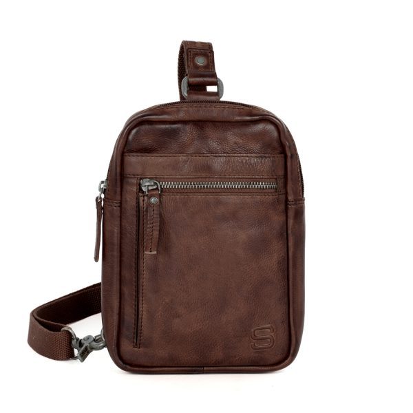 Leren Slingbag - Rustler - Donkerbruin
