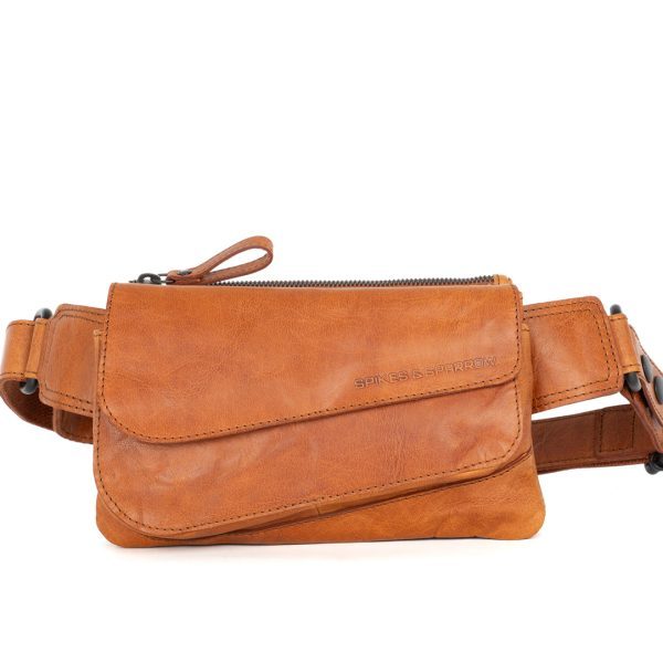 Leren Heuptas - Phyllis - Brandy Cognac