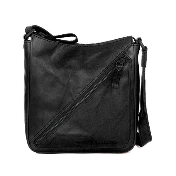 Leren Crossbodytas - Florielle - Zwart