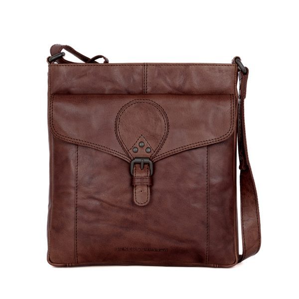 Leren Crossbodytas - Millie - Donkerbruin