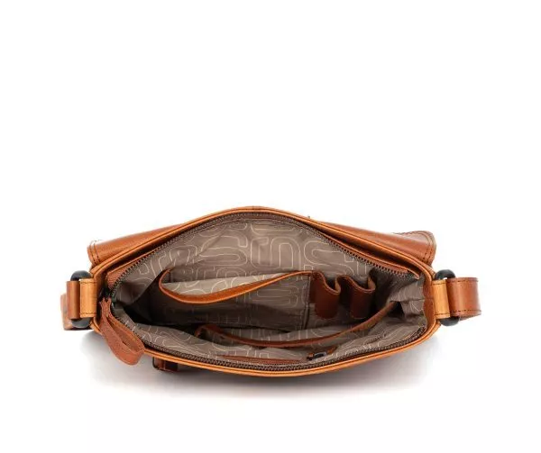 Leren Crossbodytas - Millie - Donkerbruin - Afbeelding 4