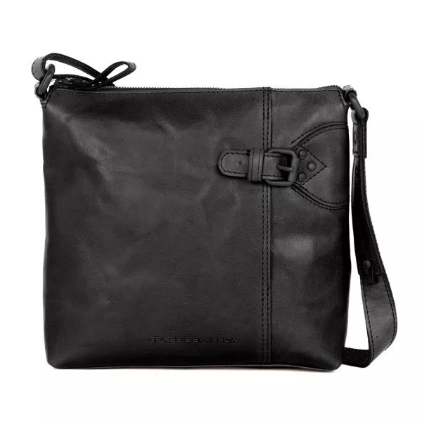 Leren Crossbodytas - Serina - Zwart