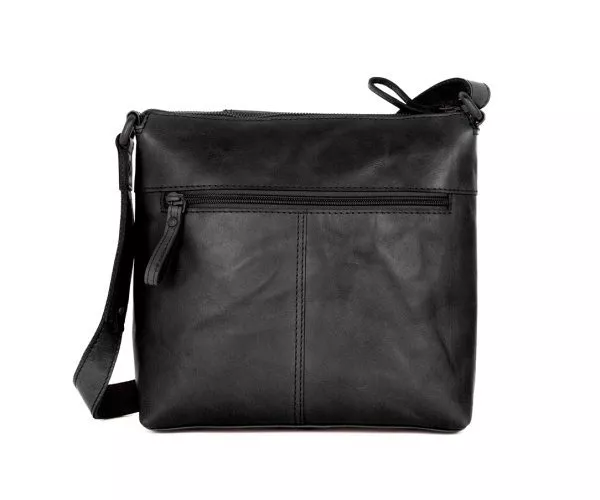 Leren Crossbodytas - Serina - Zwart - Afbeelding 3