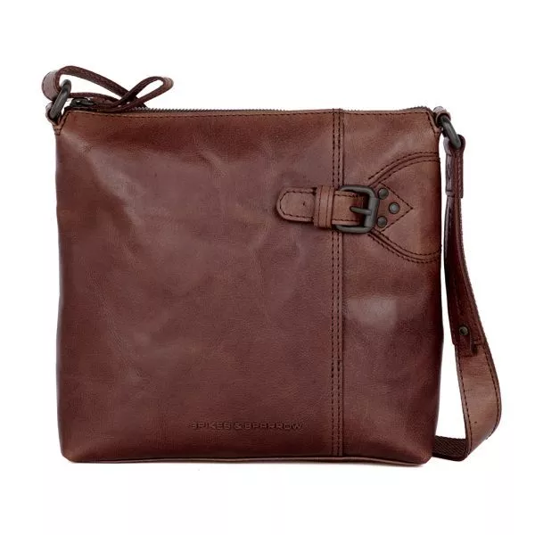 Leren Crossbodytas - Serina - Donkerbruin