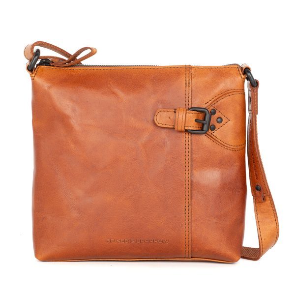 Leren Crossbodytas - Serina - Brandy Cognac