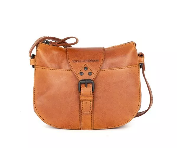 Leren Crossbodytas mini - Krystina - Brandy Cognac