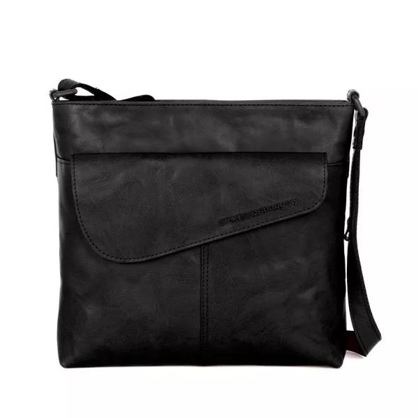 Leren Crossbodytas - Madoline - Zwart