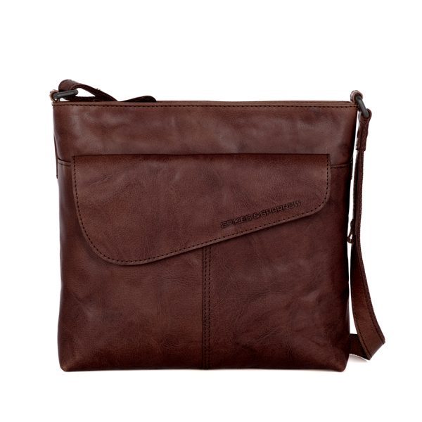Leren Crossbodytas - Madoline - Donkerbruin