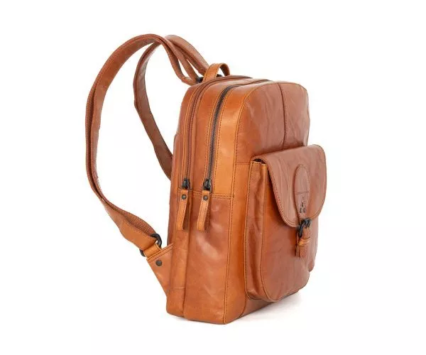 Leren Rugzak - May - Brandy Cognac