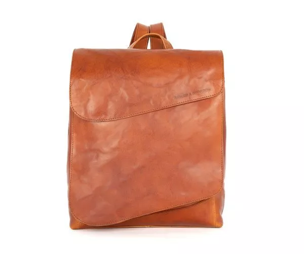 Leren Rugzak - Tina - Brandy Cognac