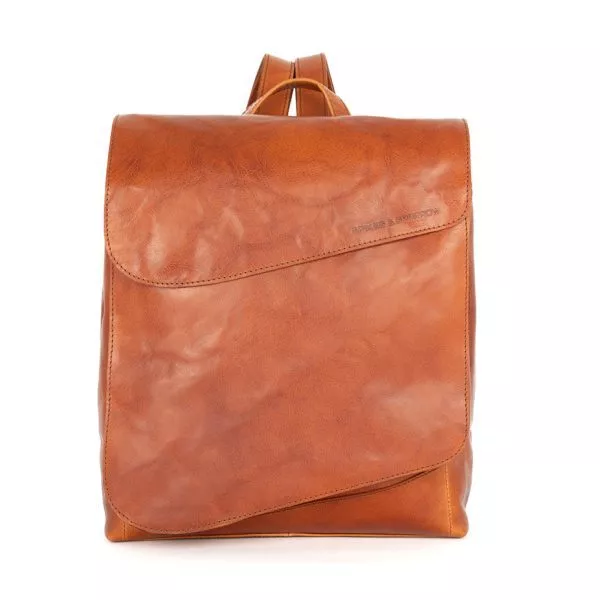 Leren Rugzak - Tina - Brandy Cognac