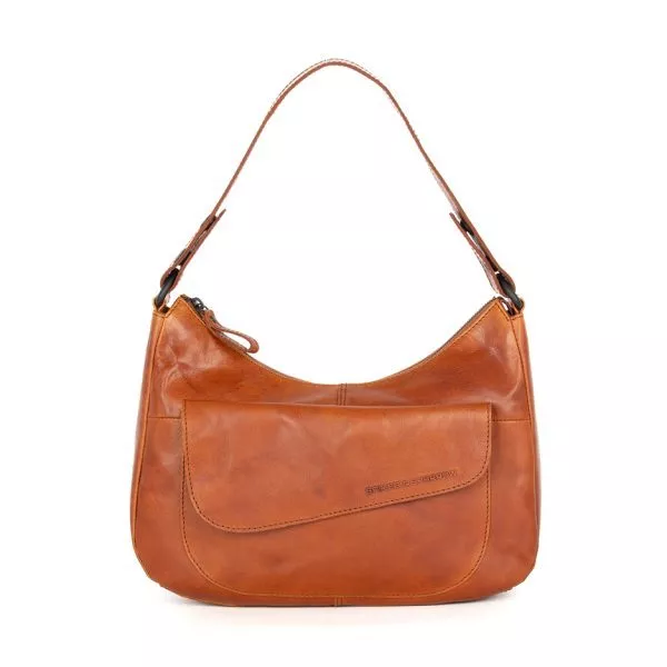 Leren Schoudertas - Ida - Brandy Cognac