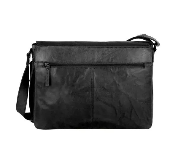 Leren Laptoptas - Ronn - Zwart - Afbeelding 4
