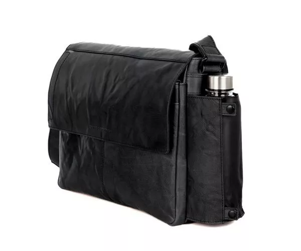 Leren Laptoptas - Ronn - Zwart