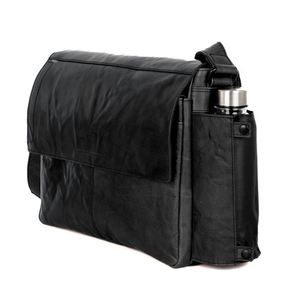 Leren Laptoptas - Ronn - Zwart