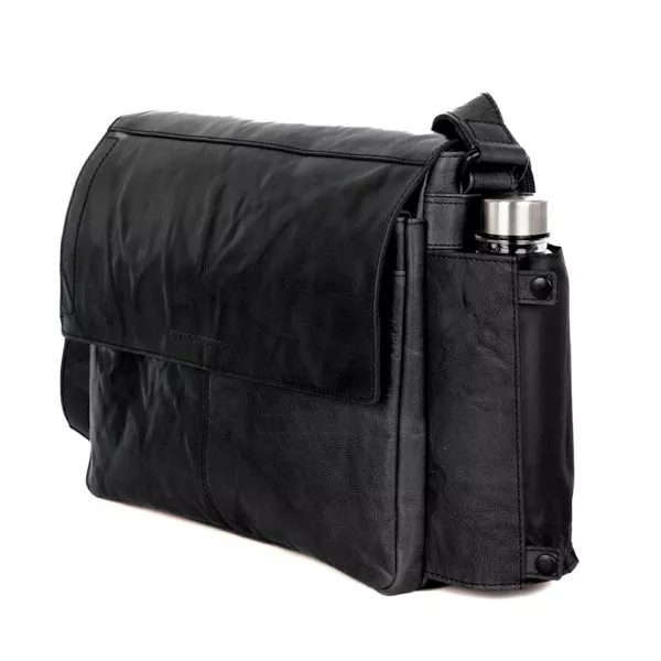 Leren Laptoptas - Ronn - Zwart