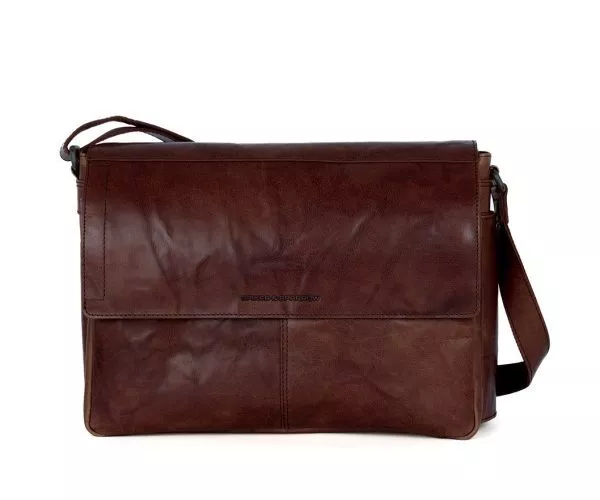 Leren Laptoptas - Ronn - Donkerbruin - Image 6