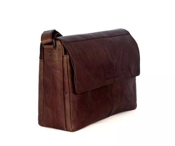 Leren Laptoptas - Ronn - Donkerbruin - Image 3